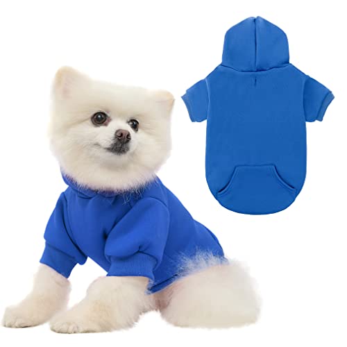 Dog Hoodie for Large Medium Small Dogs (Blue / Medium)
