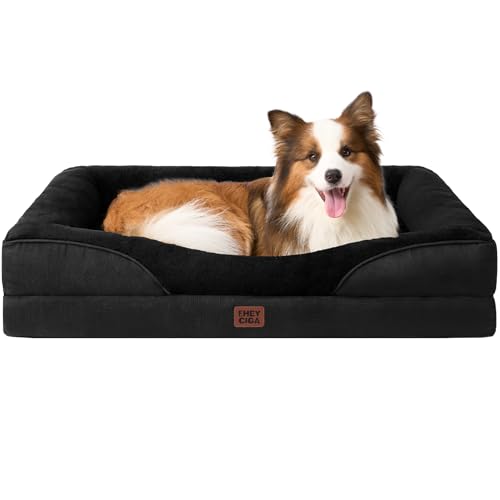 Orthopedic Dog Bed for Large Dog (Black / 41x27x7.5)