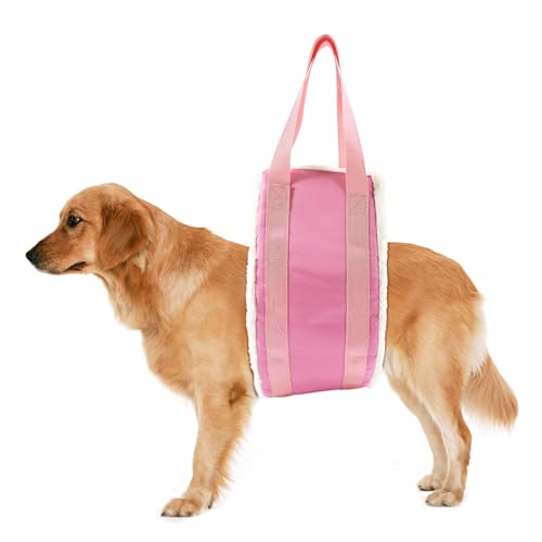 20 150lb Dog Sling for Large Dogs Hind Leg Support (Pink)