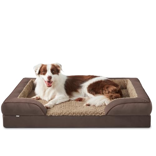Orthopedic Dog Bed for Large Dogs (L (35"x 25"x 6.5") / Dark Brown)