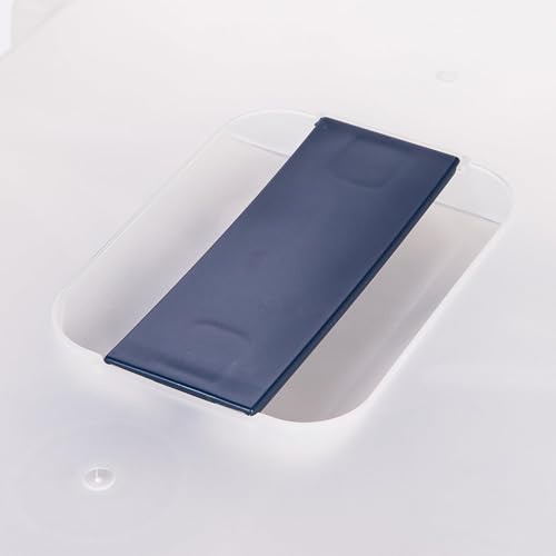 Large Front Door Cat Litter Box (Navy / Split Hooded)