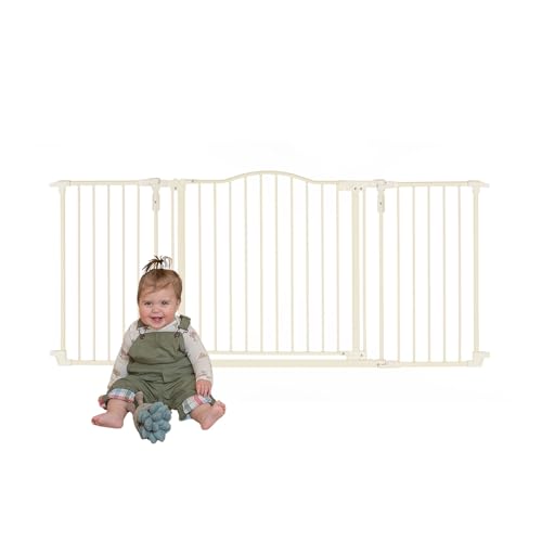 Deluxe Décor Safety Gate (Warm White / 72" Wide)