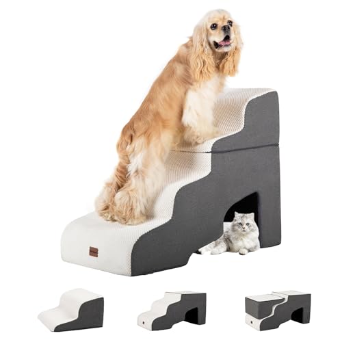 Dog Stairs for High Beds with Tunnel