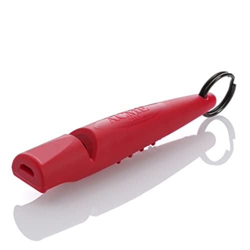 Alpha 210.5 Professional Dog Training Whistle with Enhanced Ergonomic Grip. BPA (Carmine Red)