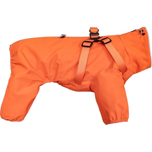 Waterproof Dog Raincoat (L Back Length 16.1" / Orange)