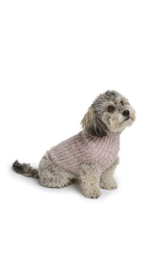 CozyChic® Ribbed Pet Sweater (Small / Vintage Rose-Ballet Pink)