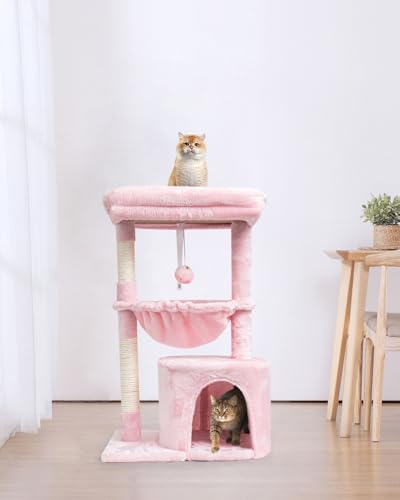 Pink Cat Tree for Indoor Cats (29.6" / Pink)