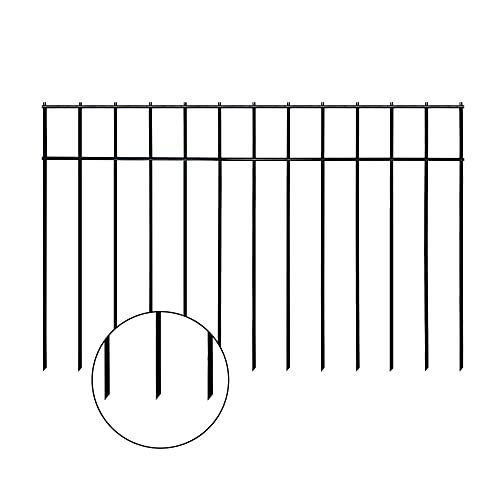 Animal Barrier Fence No Dig (15 Pack 24×15 Inch Black)