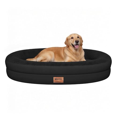 Waterproof Orthopedic Dog Bed for Large Dogs (Black / 44"L x 32"W x 7.5"Th)