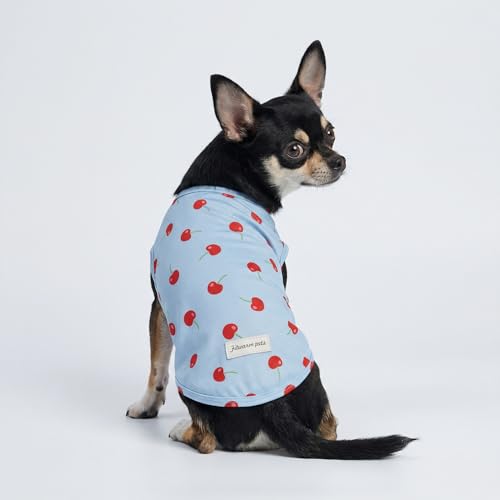 2 Pack Ice Cream & Cherry UPF 50+ UV Sun Protection Dog Shirt (Small / Ice Cream & Cherry)