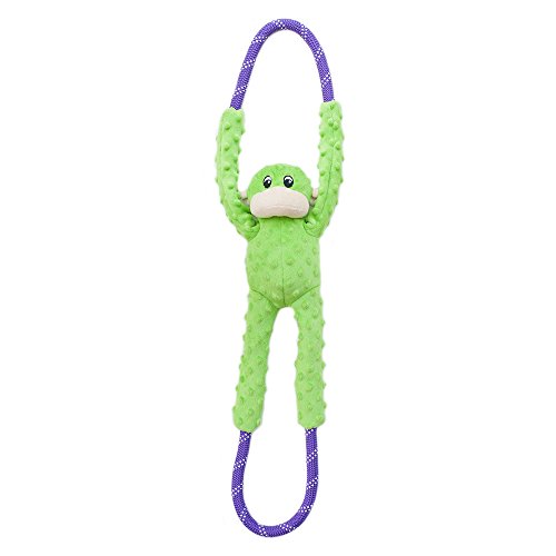 RopeTugz Durable Dog Pull Rope Toy (Green / 28 x 5 x 5 in)
