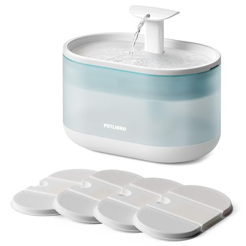 Cat Water Fountain Ultra Quiet with Two Flow Modes (white / Basic Fountain)