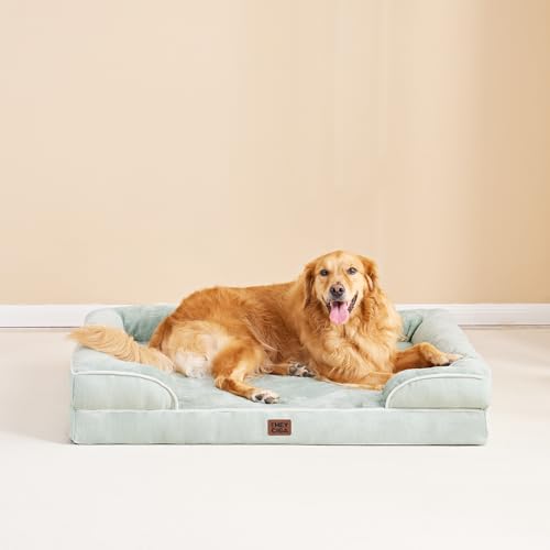 Orthopedic Extra Large Dog Bed (Sage Green / 44.0"l X 32.0"w X 6.5"th)