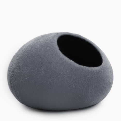 Luxurious Merino Wool Cat Cave (Grey Plain)