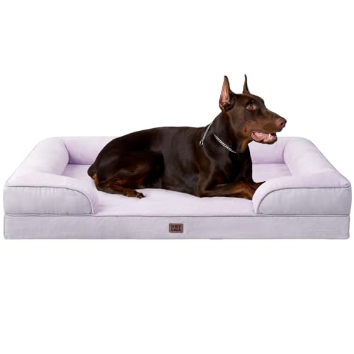 Orthopedic XXL Dog Bed (Lilac / 48.0"l X 35.0"w X 8.0"th)