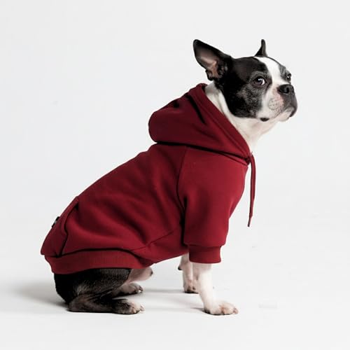 Dog Hoodie Buttery (Burgundy / Large)