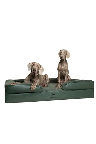 Giant Dog Bed XXL (Vegan Leather - Green / XX-Large)