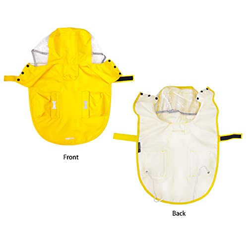 Waterproof Dog Raincoat (Yellow / Small)