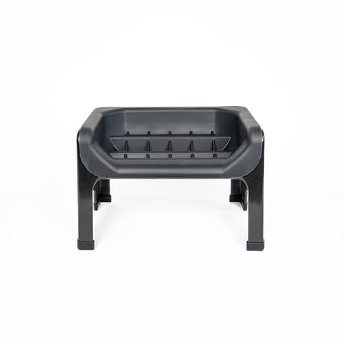 The Fluff Trough Elevated Slow Feeder Dog Bowl (Black)