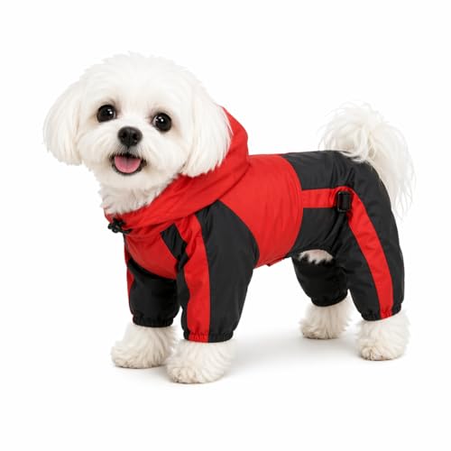 Pet Rain Coat (XS (Small Dog ~5lbs) / Red)