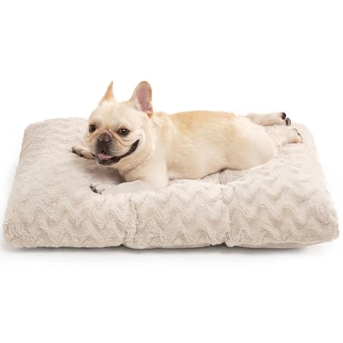 Washable Dog Beds Medium Sized Dog (Beige / 29" x 21"x 3")