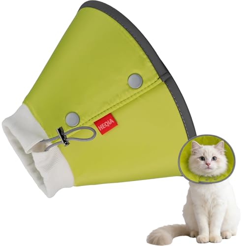 Soft Dog Cone for Small Dogs & Cats (Green / (Neck:6.5"-8.5"))