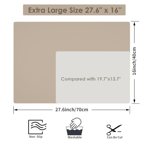 Extra Large Silicone Mat (06-brown / 27.6"L x 15.7"W)