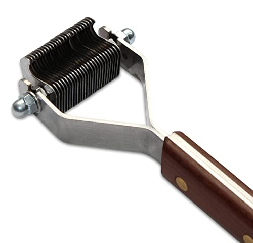 Original Dematting Undercoat Grooming Rake Stripper Tool for Dogs and Cats (26-Blade)