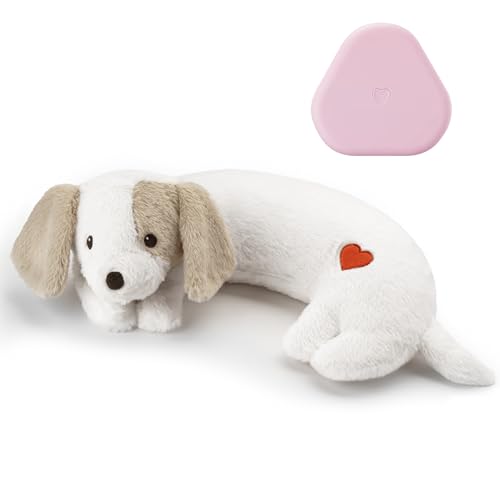 Heartbeat Puppy Toy for Dogs (White)