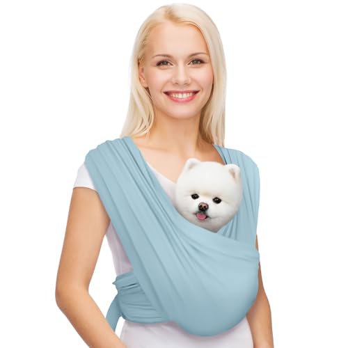 Small Dog Sling Carrier (Baby Blue / Regular)
