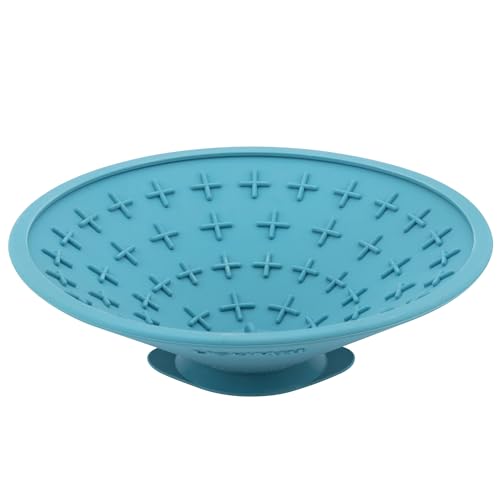 Splash Slow Feeder Bowl Lick Mat for Dogs (Turquoise)