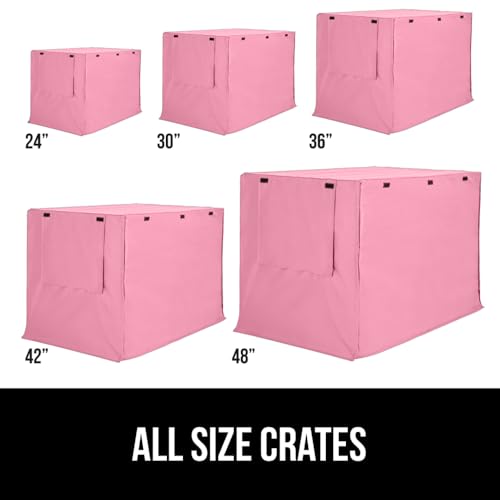 Dog Crate Covers (Pink / 36" X 23" X 25")