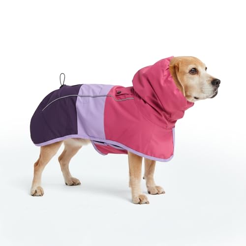 Dog Raincoat Waterproof Rain Jacket w (Pink Lilac Purple / XX-Large)