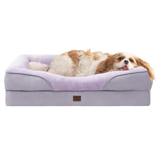 Orthopedic Dog Bed for Large Dog (Purple / 36x27x7)