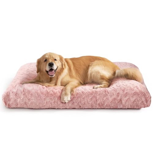 Washable XL Dog Beds Large Sized Dog (Pink / 41" x 27"x 4")
