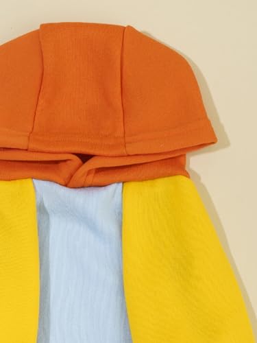 Basic Dog Hoodie Sweatshirt Puppy Sweater Warm Cat Costumes Pet Clothes for Chihuahua Puppy Kitten Small Medium Dogs Orange and Blue X (X-Large / Orange and Blue)