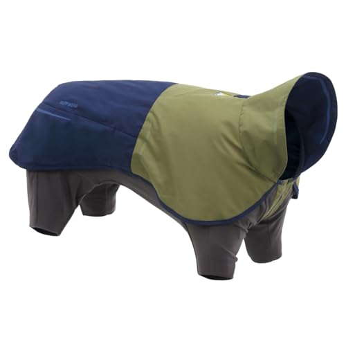 Sun Shower Dog Raincoat Coverall (Midnight Blue / XX-Small)