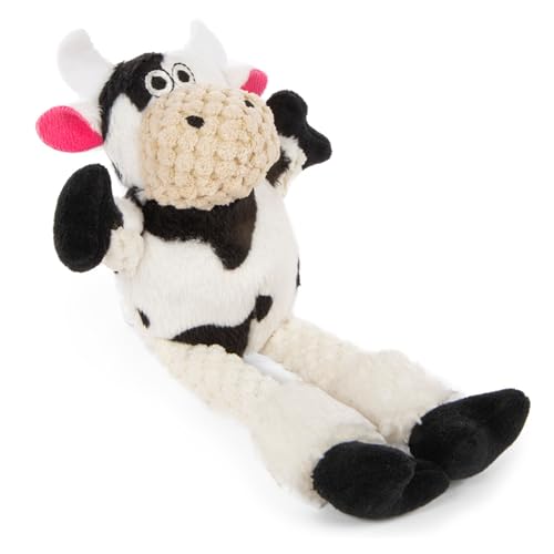 Checkers Just for Me Skinny Cow Squeaky Plush Dog Toy (Checkers - Skinny Cow (White) / Mini)