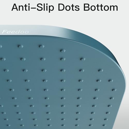 Pet Feeding Mat [Warped Resistant Raised Edge] (18.5"L x 11.5"W / Blue)