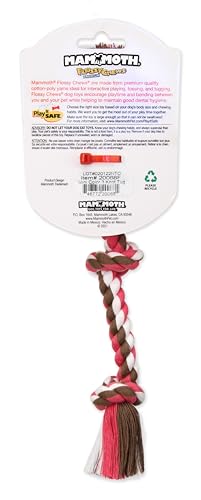 Mammoth Flossy Chews Color Rope Tug (Mini 10" / 3 Knot)