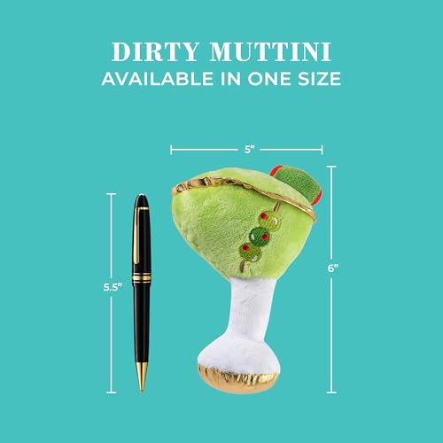 Dirty Muttini Plush Dog Toy (Dirty Muttini (Olive Green))