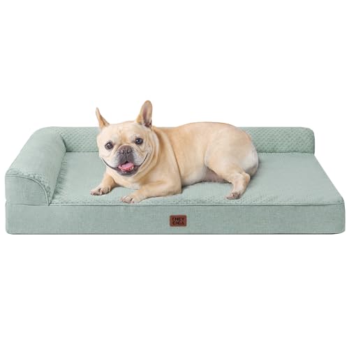 Orthopedic Dog Bed Medium Size Dogs (Greyish Green / 30.0"L x 20.0"W x 6"Th)