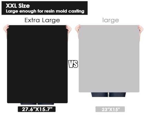 Large Silicone Mats for Kitchen Counter (06-Black / 27.6"L x 16"W)