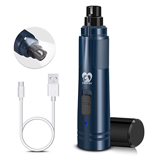 Dog Nail Grinder with LED Light (Dark Blue)