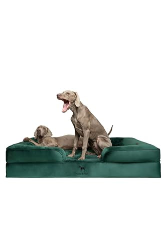Giant Dog Bed XXL (Velvet - Dark Green / XX-Large)