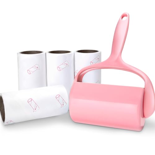 Lint Roller Pet Hair Roller (1handle+4refills)