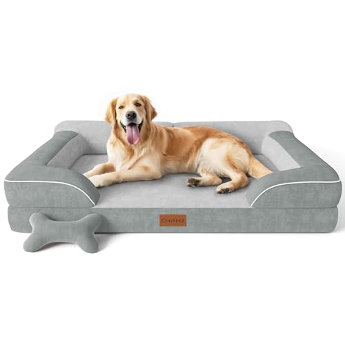 Extra Large Dog Bed (Light Grey / X-Large(42"L x 30"W x 9.5"Th))