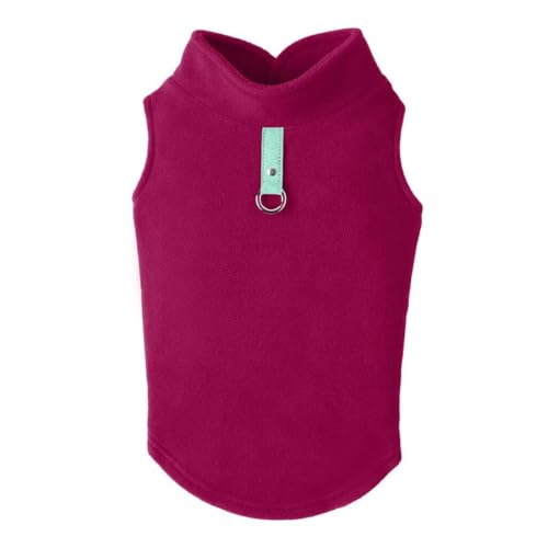 Fleece Vest Dog Sweater (Fuchsia / Small (Around 6-lb))