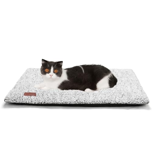 Self Warming Cat Bed Self Heating Cat Dog Mat Pet Pad Extra Warm (24.0"L x 18.0"W x 1.0"Th / A-Light Gray)