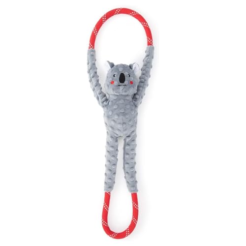 RopeTugz Durable Dog Pull Rope Toy (Koala / 28 x 6 x 3 in)